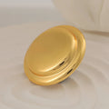 Classic Shank Mushroom Solid Gold Eco-Friendly Plated Zinc Alloy Coat Buttons Mirror Surface Sweaters Clothing FengYuanJi Model