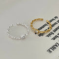 Rainbowking Minimalist Personality Trend Light Luxury Style 925 Silver Zircon Japanese and Korean INS Niche Stacking Ring
