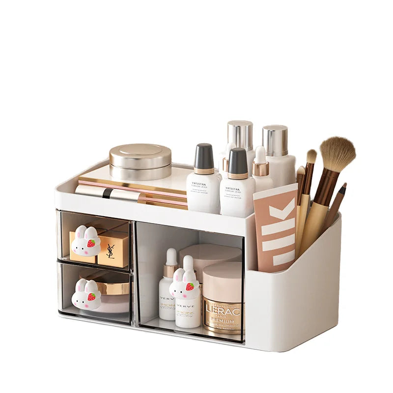 Multifunctional Office Organizer Storage Box PP Plastic Desk Accessories for Makeup Cosmetic & Stationery Desk Organizer Drawers
