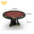 YH Professional Workmanship Customizable Gaming Table Texas Poker Table Stainless Steel Cup Holders MDF+Wood Construction