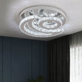 33W Sun Moon Surface Mounted Crystal Round Ceiling Lamp for Indoor Home Lighting