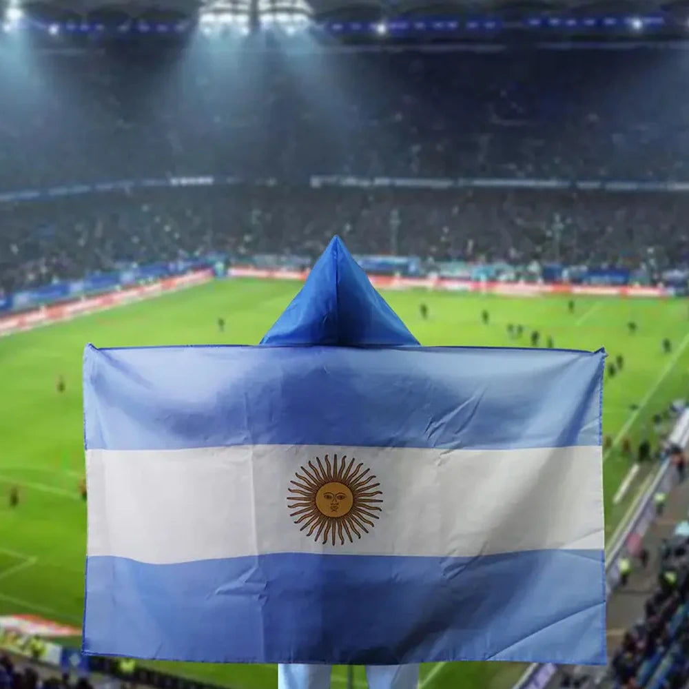 Argentina Flag European Cup Football Team Flag Argentina body shawl Flag Wholesale Argentine car cover flag