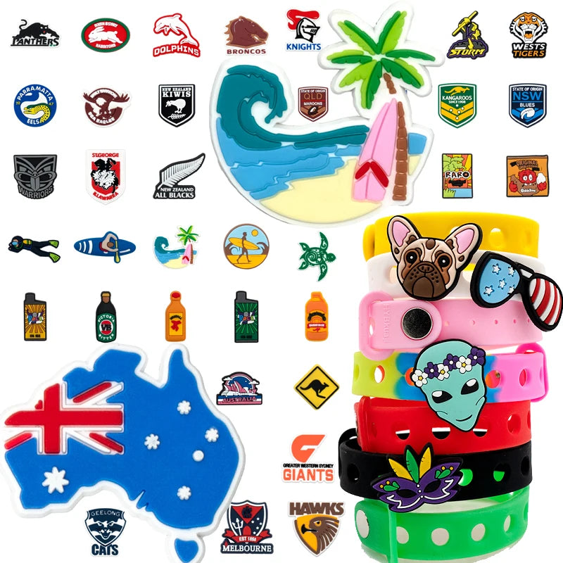 New Style Hot Sale Accept Customization logo Soft Pvc Rubber Design Summer Shoe Charms