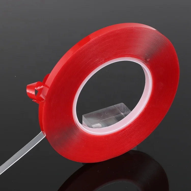 Manufacturers Custom Adhesive 25m Red Sticky Strong Transparent Red Roll Clear Grey Double Sided Acrylic Foam Mounting Tapes Rol