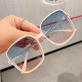 New Fashion Trend Retro Sunglasses Wholesale Cheap Frame Shade Eyewear Women Square Gradient Color Oversized Sunglasses