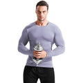 Wholesale Custom Logo Printed Breathable Plus Size Men's Autumn Sporty Sports Tops Quick Drying Long Sleeve Fitness T-shirt