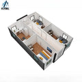 Mobile Anti-Corrosion Expandable Container Casa Prefab Foldable Tiny Home for Hotels and Villas MegaBDM