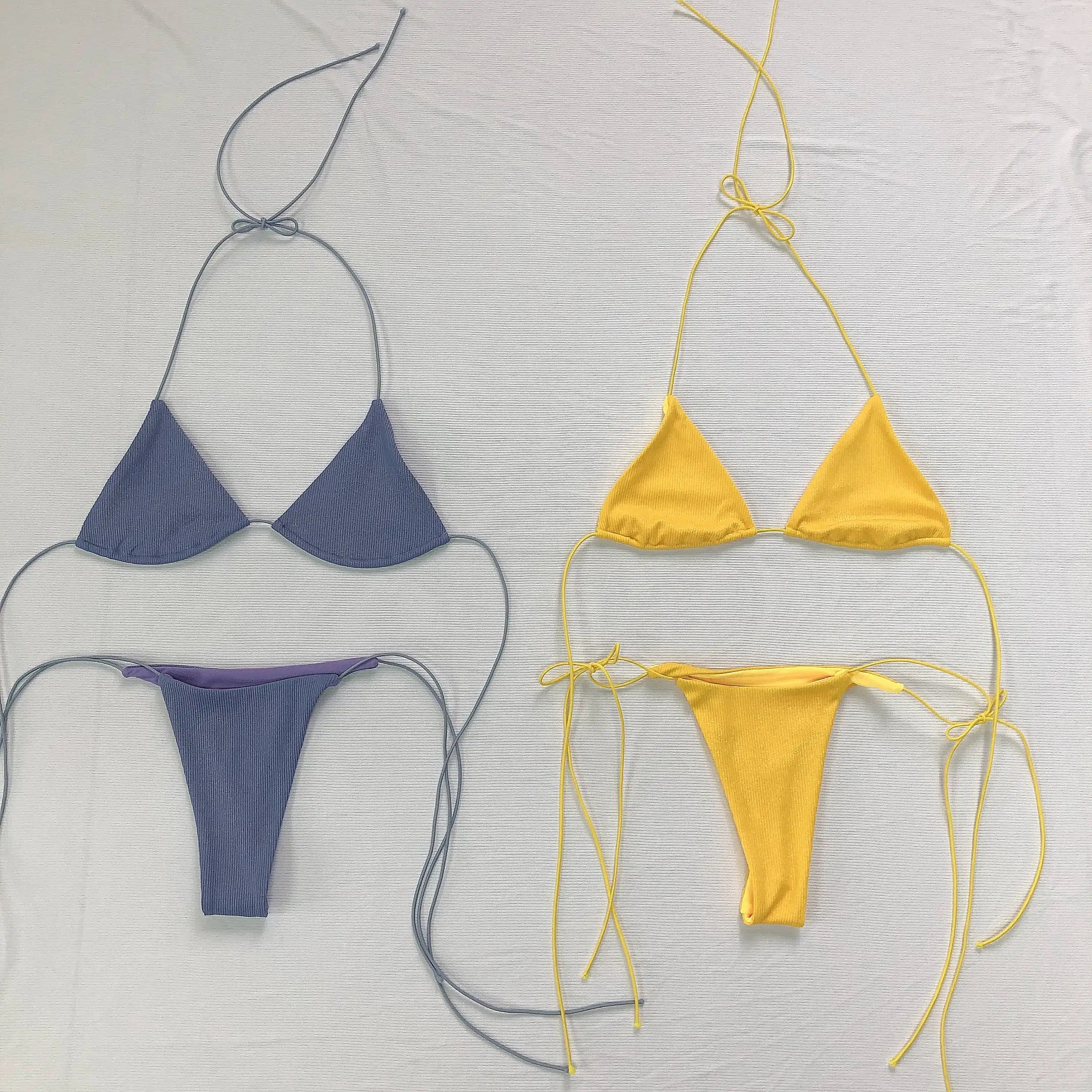 JY 2022 Custom Logo Swimwear Recycle Fabric Two Piece Swimsuit Custom Girls Eco Swimwear