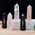 Natural Crystal Single Point Polished Yoga Mineral Hexagonal Prism Lunar Solar Eclipse Crystal Tower 7-8cm Healing Energy Lucky