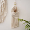 Boho Cotton Handmade Flower Home Macrame Hanging Wall Decor Plant Holders Bag Holder