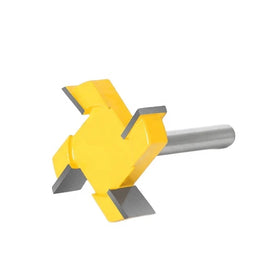 8mm Shank Tungsten Steel T-Slotting Cutter Bottom Clear Grooving Carbide Router Bits for Wood