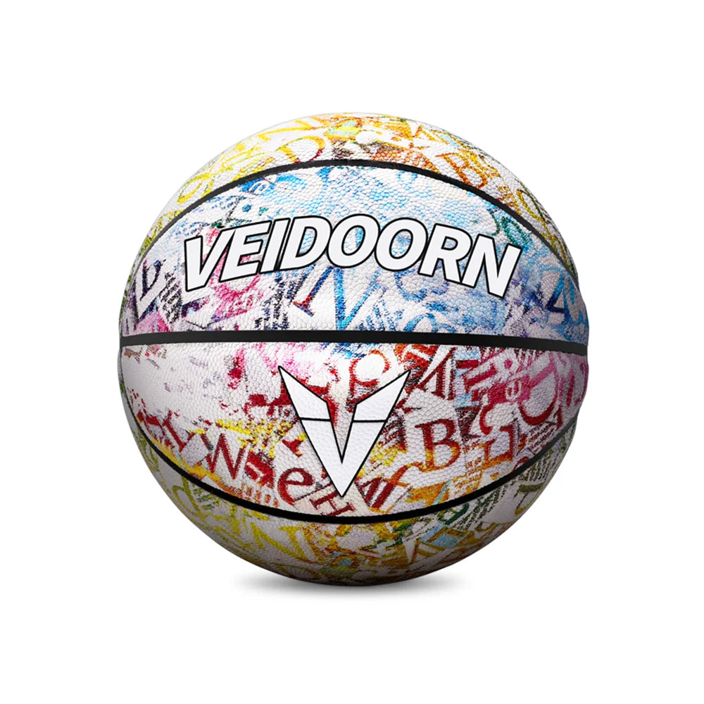 Veidoorn Custom LOGO Size 7 Quick Dry Rubber Indoor/Outdoor Official Basketball for Men Official Ball