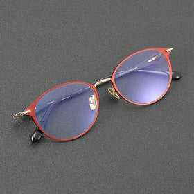 Shenzhen Factory Wholesale Titanium Eyeglass Frame Oval Unisex Luxury Design Diamond Face Shape for Reading Glasses