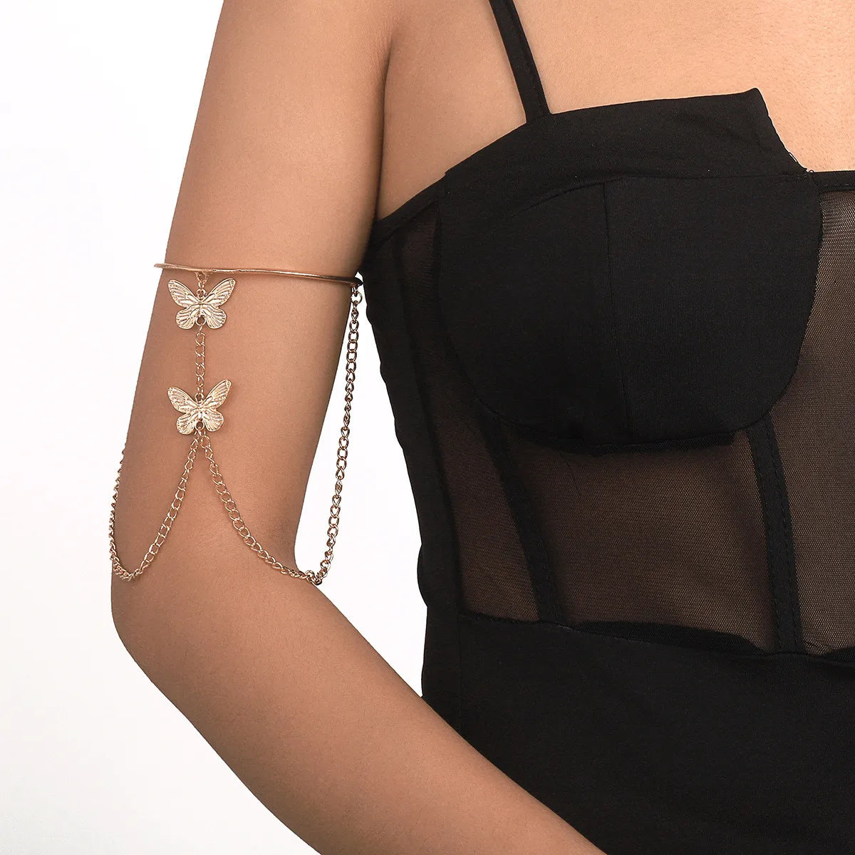 Scorpion Butterfly Arm Tassels Chain Bracelet Armlet Upper Cuff Armband Bangle Women Jewelry