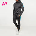 Custom Logo Breathable 100% Cotton Wholesale Gym Wear Jacket with Hoody Plus Size 2-Piece Joggers Sets Winter Tracksuits for Men