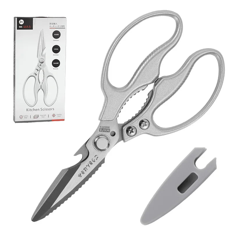 All-Purpose Heavy Duty Ultra Sharp Eco-Friendly 3cr13 Stainless Steel Kitchen Shears Aluminum Alloy Handles Dishwasher Safe for
