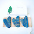 Huiying Gua Sha Board Heart Shape Face Massager Stone Lapis Lazuli Gua Sha Scraping Tool Massage