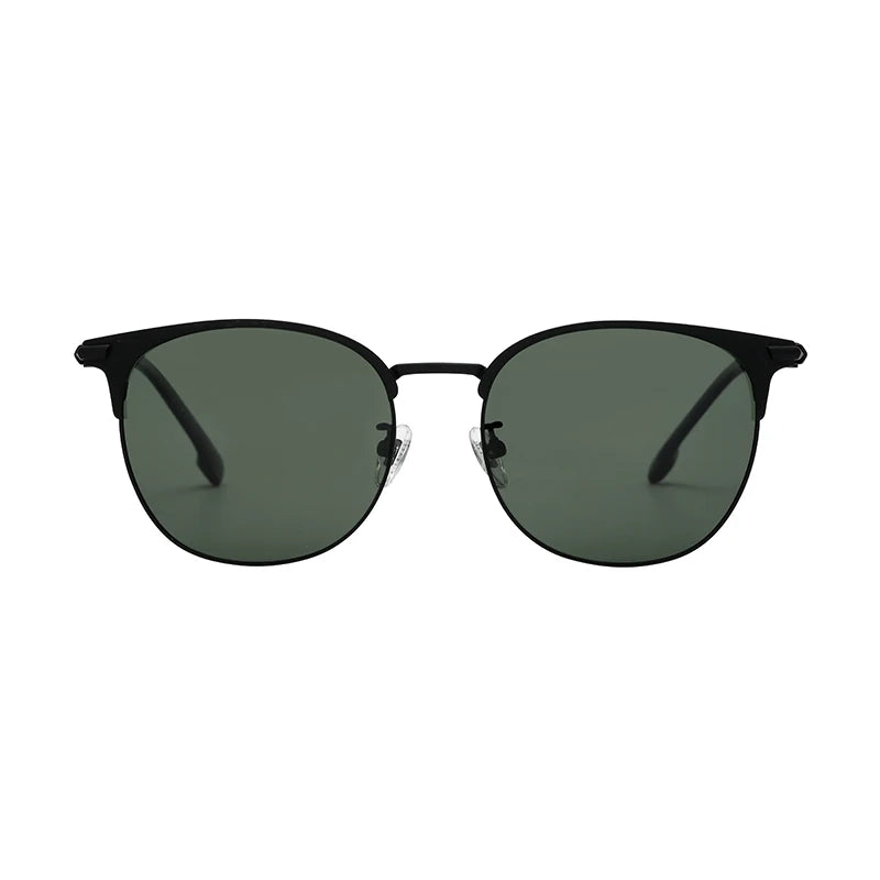 Luxury Brand Design Men Ultralight Titanium Polarized Tac Lens Sun Glasses Oculos De Sol Round Sunglasses