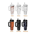 Custom Leopard 40oz Sublimation Stainless Steel Adventure Vacuum Tumbler With Handle and Straw