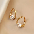 Hot Minimalist CZ Zircon Stud Earrings 18K Gold & Silver Plated Heart Shaped Jewelry for Women ODM-supplied Ohrring Gift Smykker
