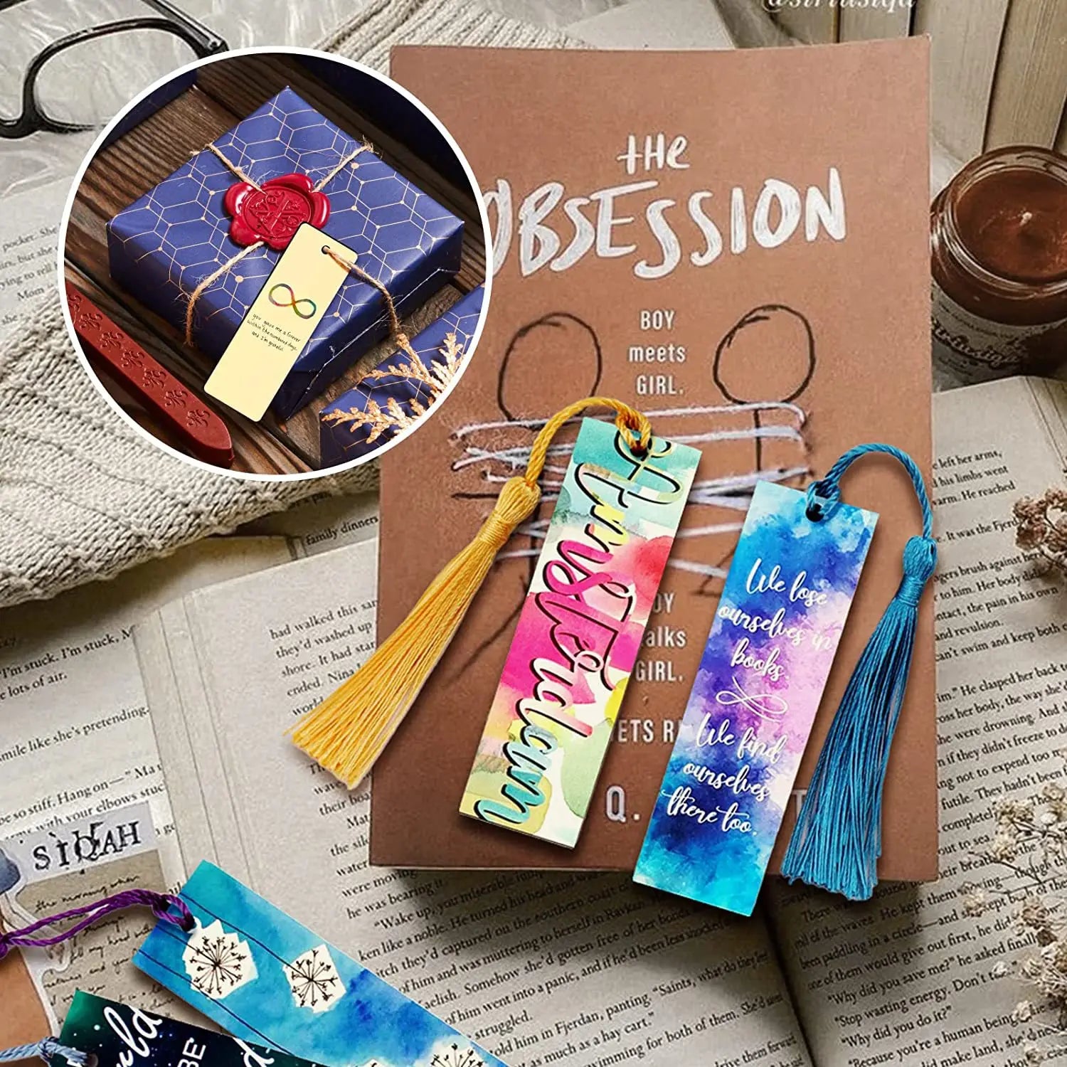 RubySub Cheap Wood Bookmarks Custom Sublimation Bookmarks Blank with Tassels