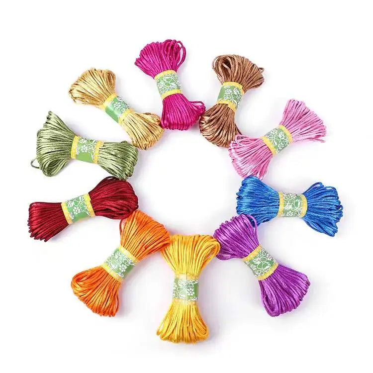 Diy Handmade Bracelet Braided Necklace Lanyard Beaded Jewelry Accessories No. 5 Color Thread Wholesale