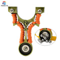 Strong Magnetic Slingshot Outdoor Metal Slingshot With Rubber Band Hollow Design for Hunting and Shooting