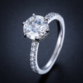 For Women Men Lab-grow Diamond Ring Jewelry Gifts 925 Sterling Silver White Gold VVS Moissanite Wedding Engagement Ring