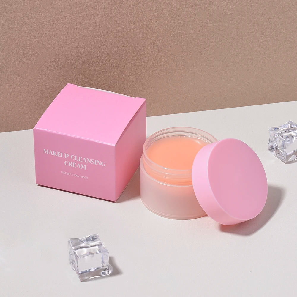 Private Label Vegan Cream Makeup Remover Cleansing Balm Custom Skin Care Makeup Remover Balm Cream for Face Eye