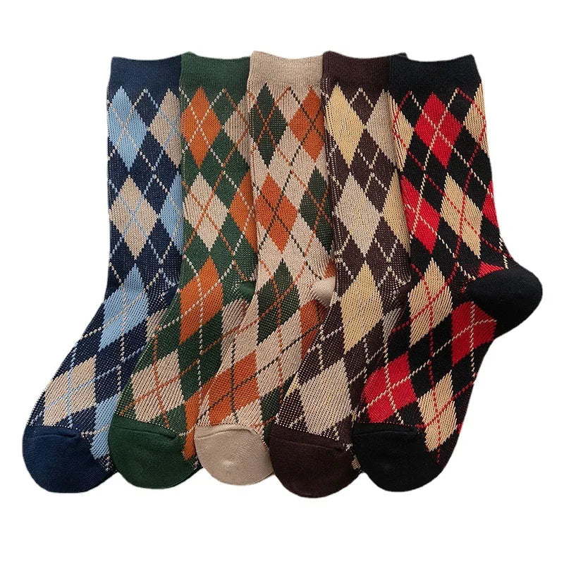 XIANGHUI 6 Colors French Style Custom logo Cute Socks Cotton Unisex Men Comfortable Colorful Women Men Socks