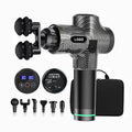 Brushless Motor Cordless Portable Double Head Massage Gun 30 Speed Relax Muscle Neck Back Massage Gun With Touch Screen