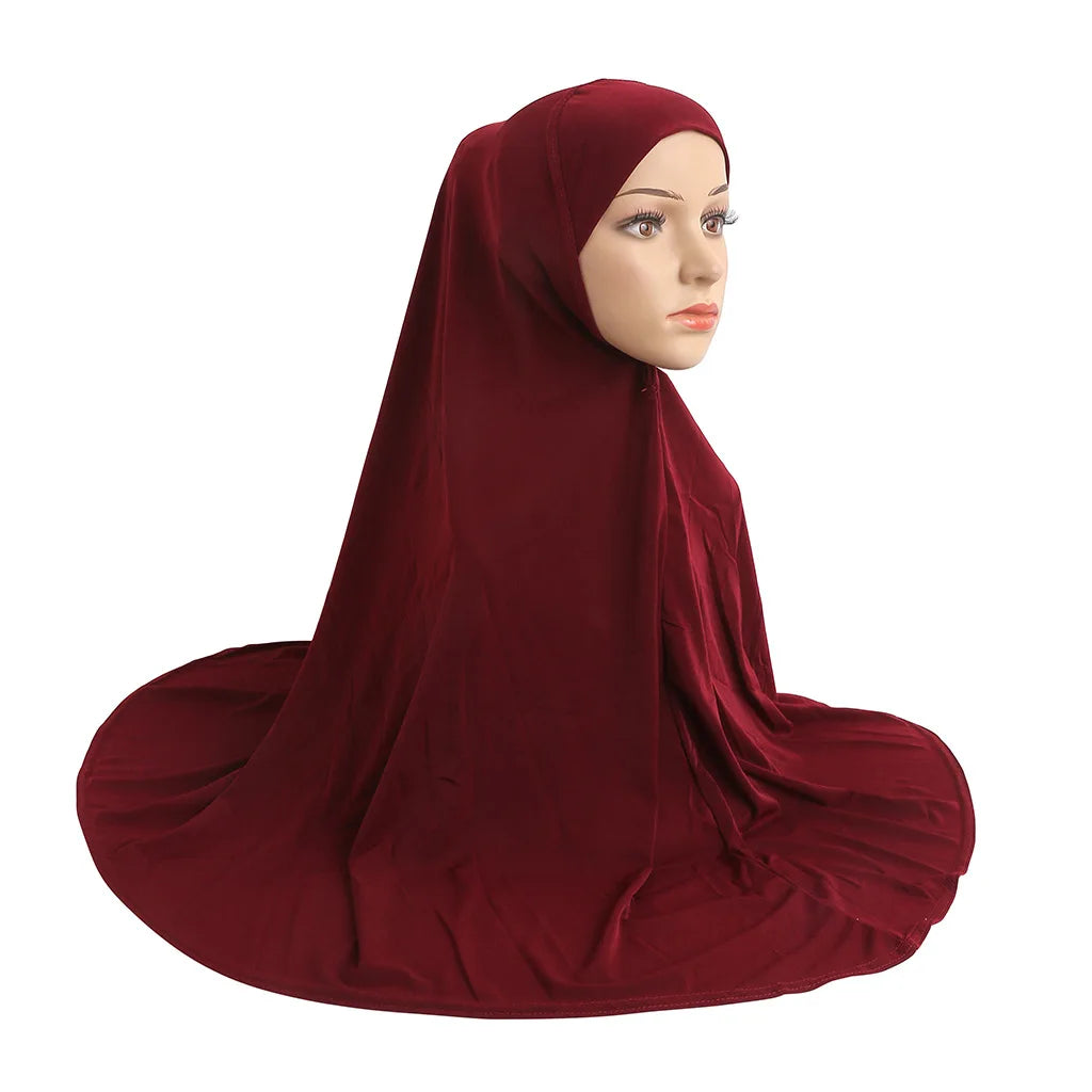 Ethnic Scarves Shawls Light Plate Solid Color Ethnic Accessories Malaysia Hijab Caps