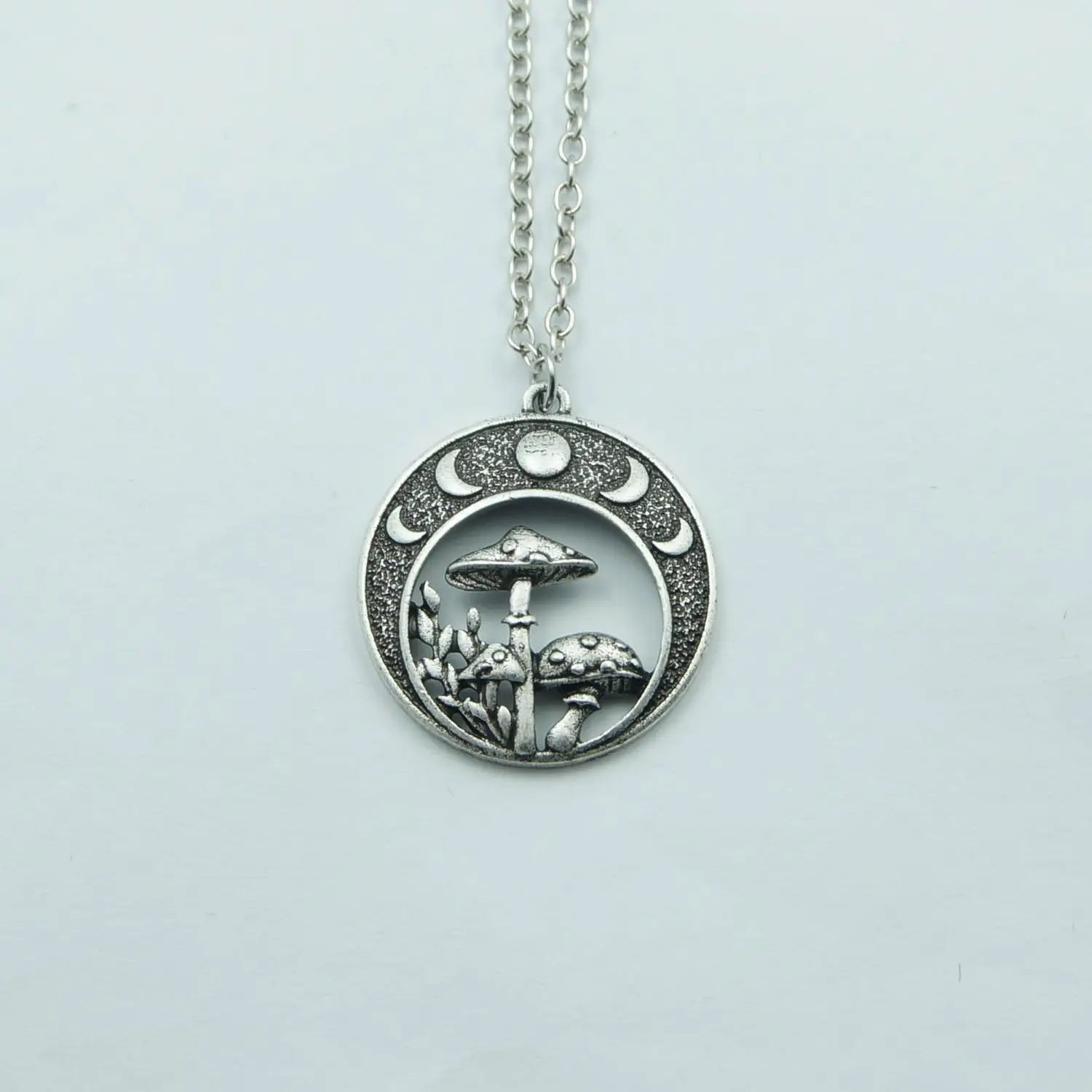 Magic Mysterious Moon Moon Mushroom Necklace Lady Pendant Gift