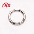 Custom Gold Zinc Alloy Clothing Bag Accessories Spring O Rings Alloy Key Ring Spring Buckles