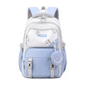 Class 6 Fashion Waterproof Letter Pattern Large Capacity Girls 12 Year Zipper School Bags Green
