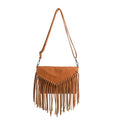 New Female Bag Casual Envelope Tassel Bag Soft Leather Shoulder Messenger Small Crossbody Bag