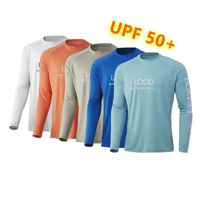 2023 Best Selling Custom Logo Unisex UPF 50+ SPF Sun Protection Breathable Windproof Quick Dry Long Sleeve Fishing Shirts Plus