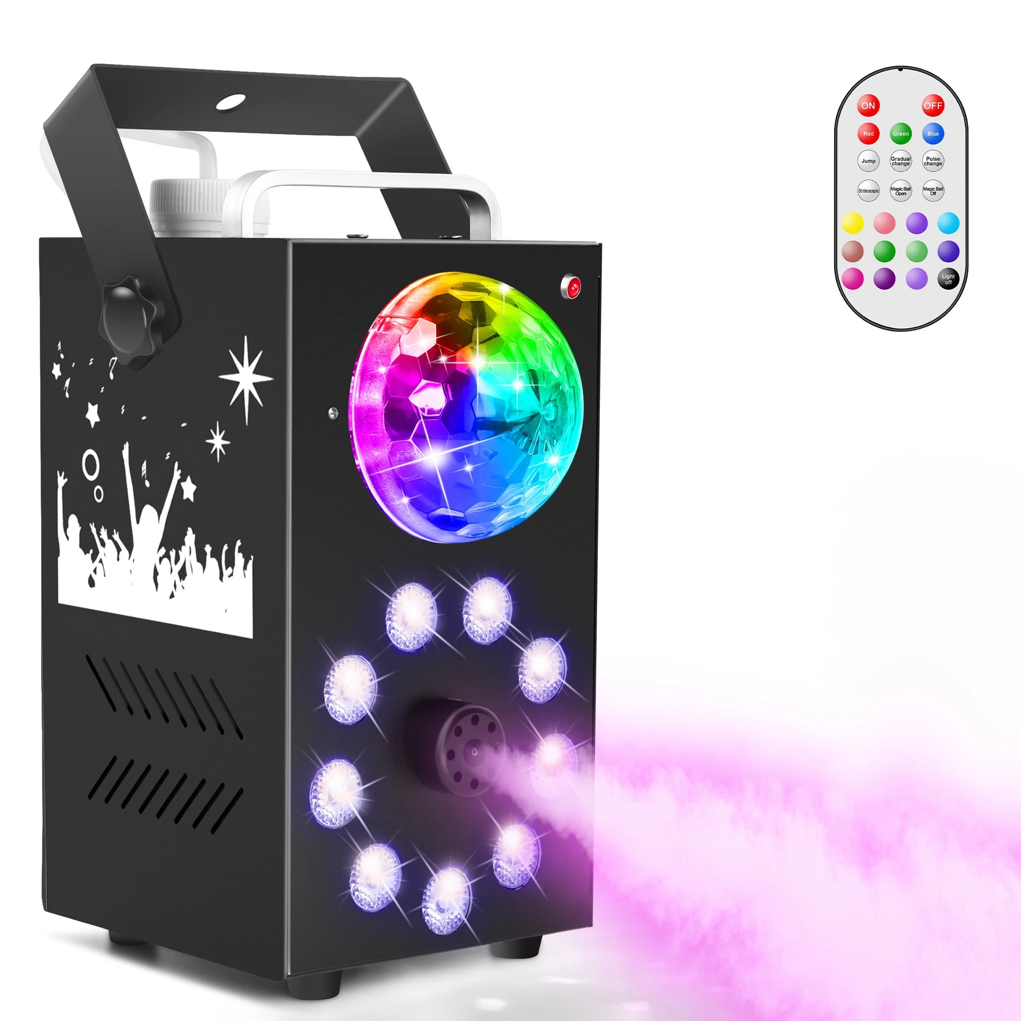 700W Magic Ball Smoke Machine With Remote Control LED RGB Lights for Wedding Disco KTV Activity Fog Machine