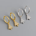 2022 NEW 925 Sterling Silver Christmas Tree Earrings Hoop Earrings for Women