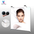 8*8ft PCG Pop-up Tension Stretch Fabric Backdrop Stand for Photography for Trade Show Events with Custom Fabric Printing
