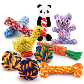 Cheap Braided lion Cotton Puppy Heal Tough Strong Chew Dog Knot Rope Toy