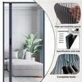 Modern Design Invisible Plisse Mosquito Pleated Folding Screen Door with Aluminum Profile Fly Mesh Screen Door