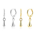 FUAMAY Fashion Earrings Jewelry Aretes De Plata 925 Sterling Silver Puffy Heart Earrings