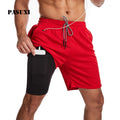PASUXI Men's Breathable Mid Sporty Gym Shorts Multi-functional Jogger Training Workout Running High-quality Lightweight Quick