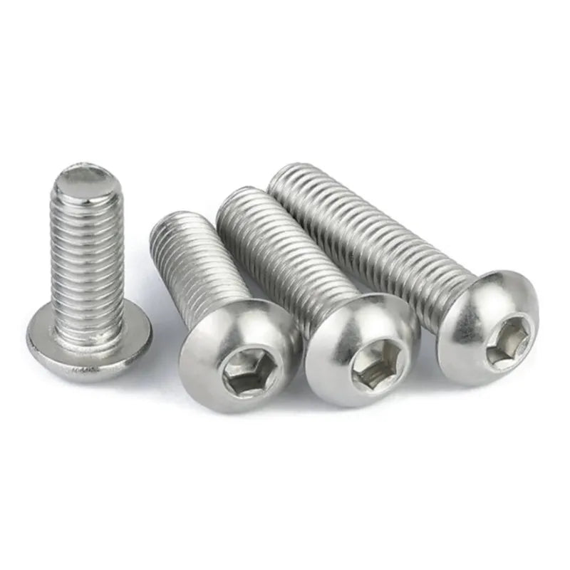 ISO7380 Metric M2-M16 Allen Hex Drive Hexagon Socket Button Head Machine Screws & Bolts Stainless Steel 304/316