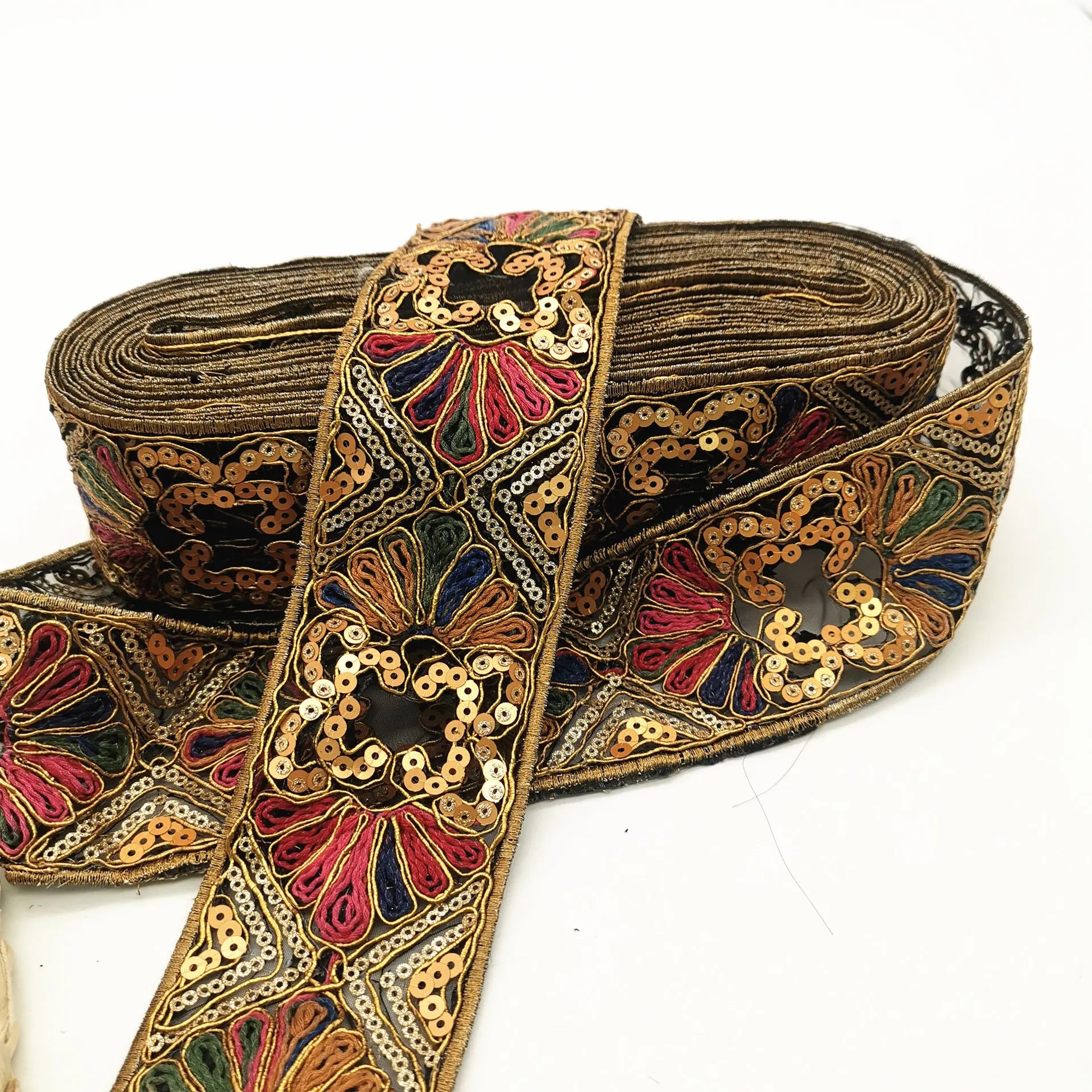 Factory New Fashion Eco-Friendly 2cm-9cm Embroidery Lace Trimming Border 100% Polyester