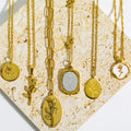 Wholesale Stainless Steel Women Jewelry Necklace Custom Gold Plated Flower Necklace