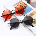 For Metal Steampunk Round Full Rim Sunglasses Light Weight Gold Frame UV400 Lenses Fashion Unisex