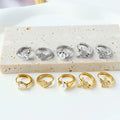 OEM ODM Service 18K Gold Plated 316L Stainless Steel Cuff New Style Trendy Elegant Hypoallergenic Fashion Hoop Wholesale