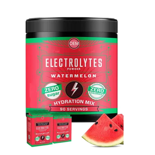 OEM Flavored and Unflavored Electrolyte Powder Hangover Hydration Electrolytes Powder Drink Keto Electrolytes Powder Packets